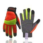 Hi-Vis Reflective Anti-Vibration Touchscreen Work Gloves