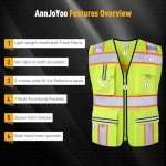 High Visibility Class 2 Safety Vest with Pockets