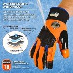 High-Visibility Waterproof Touchscreen Work Gloves