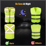 High Visibility Class 2 Safety Vest with Pockets
