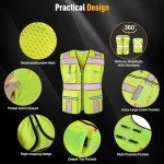 High Visibility Class 2 Safety Vest with Pockets