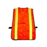 Neon Orange Reflective Safety Vest for Outdoors