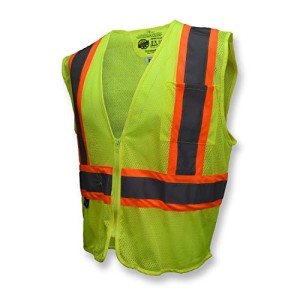 Radians Self-Extinguishing Class 2 Safety Vest, Large