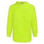 Men's Hi-Vis Hooded Safety Shirt, Lightweight