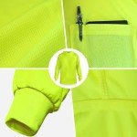 Men's Hi-Vis Hooded Safety Shirt, Lightweight