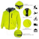 Men's Hi-Vis Sherpa Fleece Work Hoodie
