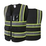 High Visibility Reflective Safety Vest with Pockets