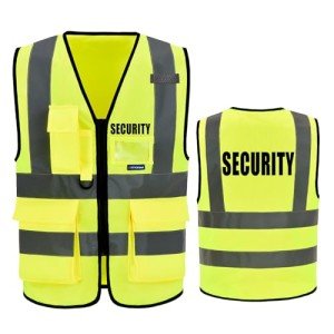 High-Visibility Reflective Security Vests with Pockets