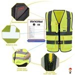 High-Visibility Reflective Security Vests with Pockets