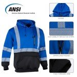 High Visibility Reflective Safety Hoodie for Men
