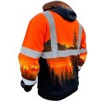 High Visibility Sasquatch Hoodie - Class 3 Reflective