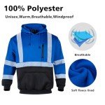 High Visibility Reflective Safety Hoodie for Men