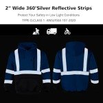 High Visibility Reflective Safety Hoodie for Men