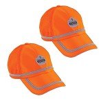 High Visibility Orange Baseball Hat 2-Pack