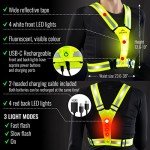 High Visibility LED Reflective Safety Vest