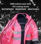 High Visibility Reflective Insulated Construction Jacket