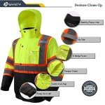 Hi-Vis Winter Safety Jacket for Men and Women