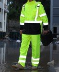 Hi-Vis Waterproof Rain Jacket for Men