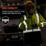 Hi-Vis Softshell Water-Resistant Jacket - Lime Medium