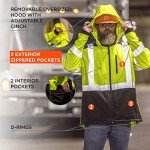 Hi-Vis Softshell Water-Resistant Jacket - Lime Medium