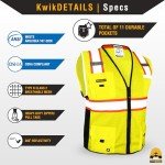 Big Kahuna Safety Vest – High Visibility, 11 Pockets