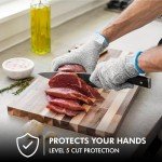 Cut Resistant Gloves, Level 5 Protection, 2 Pairs