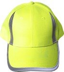 Bright Neon Safety Cap with Reflective Panels