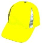 Bright Neon Safety Cap with Reflective Panels