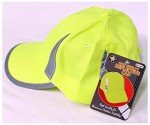 Bright Neon Safety Cap with Reflective Panels
