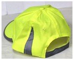 Bright Neon Safety Cap with Reflective Panels