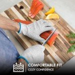 Cut Resistant Gloves, Level 5 Protection, 2 Pairs