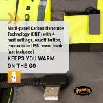Hi-Vis Waterproof Heated Safety Bomber Jacket for Men