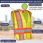 ANSI Class 2 Breakaway Safety Vest - 3 Pack