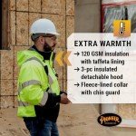 Hi-Vis Waterproof Heated Safety Bomber Jacket for Men
