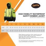 Hi-Vis Waterproof Heated Safety Bomber Jacket for Men