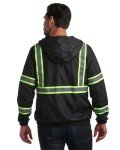 Men's Hi-Vis Waterproof Safety Jacket - Size Large