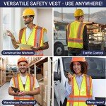 ANSI Class 2 Breakaway Safety Vest - 3 Pack