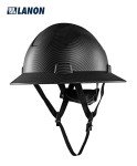 Custom Carbon Fiber Full Brim Hard Hat