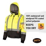 Hi-Vis Insulated Waterproof Winter Work Jacket