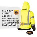 Hi-Vis Insulated Waterproof Winter Work Jacket