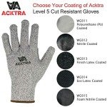 Level 5 Cut Resistant Gardening Gloves - 12 Pairs