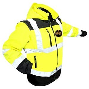 Hi-Viz Reflective SoftShell Jacket - Large