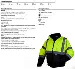 Pyramex Hi-Vis Lime Bomber Jacket - Large