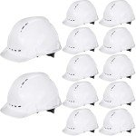 12 Pack Adjustable Vented Hard Hats for Safety