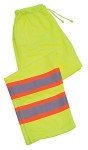 Hi-Viz Lime Class 3 Knit Mesh Work Pants, XL