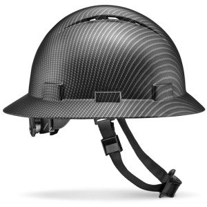 Classic Black Carbon Fiber OSHA Hard Hat
