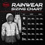 High Visibility ANSI Class III Rain Suit Jacket & Bib