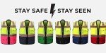 Shine Bright Family Reflective Vest, Navy, Medium