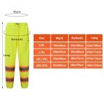 High Visibility Reflective Safety Work Mesh Pants