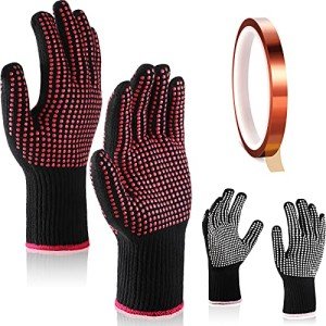 Heat Resistant Gloves with Adhesive Tape Set